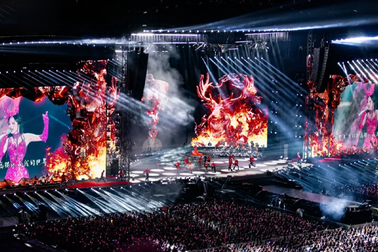 天后回归！leyu乐鱼LED巨幕助力张韶涵打造梦幻舞台，唱响哈尔滨！